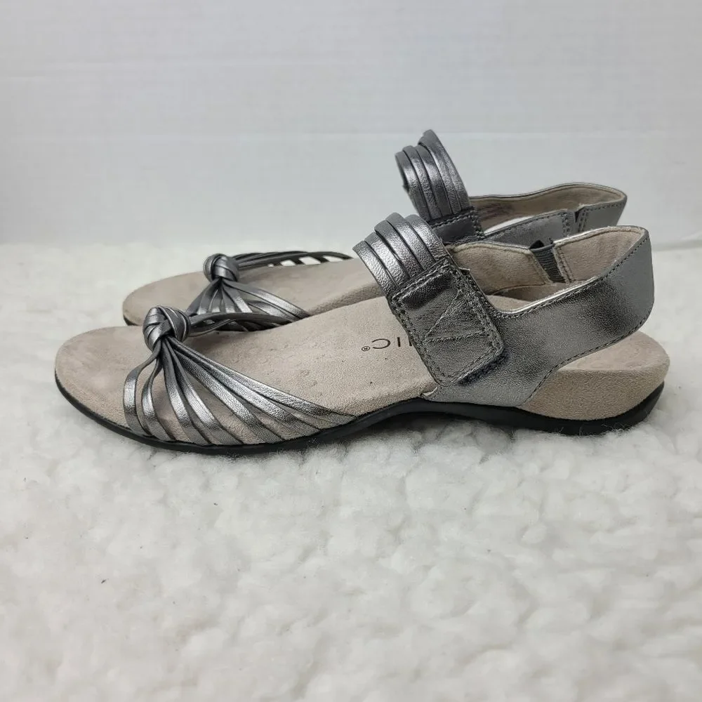 Vionic Talulah Womens Size 8 Sandal Gray Orthotic Footbed Shoes